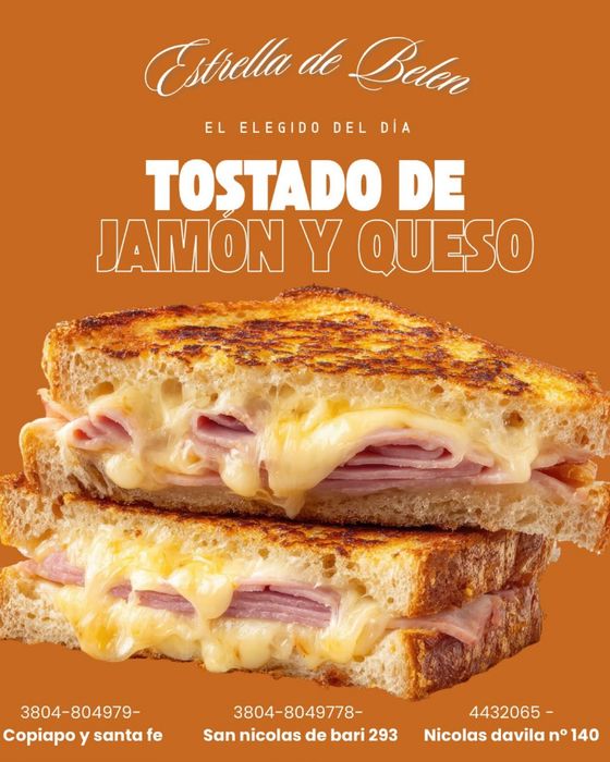 Publicación del tostado de jamón y queso, el elegido del día